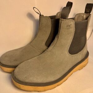 Sorel Gray Chelsea Boots